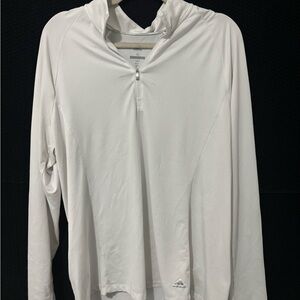 Adidas Women’s White Quarter-Zip Pullover